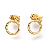 304 Stainless Steel Stud Earrings X-EJEW-H100-02G-1