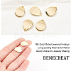 BENECREAT 20Pcs Brass Charms KK-BC0007-37-3