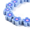 Handmade Flower Polymer Clay Beads Strands CLAY-M003-07-4
