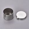 Round Iron Tin Cans CON-WH0069-78-2