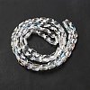 Transparent Electroplate Glass Beads Strands EGLA-F150-AB01-3