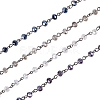 Handmade Glass Beaded Chains for Necklaces Bracelets Making AJEW-OC0001-78-1