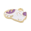 Cute Animal Alloy Enamel Pendants ENAM-U002-03E-KCG-2