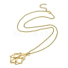 304 Stainless Steel Macrame Pouch Braided Gemstone Holder SA-CJ67C5-G-1