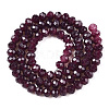 Baking Paint Imitation Jade Glass Bead Strands LS-DGLA-A034-J6MM-A02-2