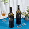 Brass Glass Rhinestone Wine Bottle Charms Decoration HJEW-OC00173-4