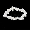 Natural White Stone Chips Stretch Bracelets BJEW-BB16534-I-2