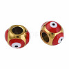 201 Stainless Steel Enamel Beads STAS-N087-59-01G-2
