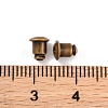 Brass Ear Nuts KK-EC028-AB-FF-3