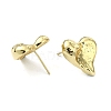 Rack Plating Brass Heart Stud Earrings for Valentine's Day EJEW-Q780-12G-2