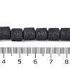 Frosted Natural Lava Rock Beads Strands G-E618-02D-4