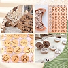 Beech Wooden Round Pieces WOOD-WH0119-05D-7