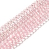 Drawbench Transparent Glass Beads Strands GLAD-Q012-4mm-02-1