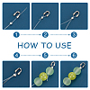 200Pcs 304 Stainless Steel Wire Guardian and Protectors STAS-PH0005-54-4