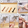 24Pcs Cowhide Zipper Puller Head PURS-GF0001-09B-5