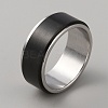 304 Stainless Steel Plain Rotating Finger Ring RJEW-WH0011-10B-EB-1