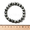 Grade AA Natural Eagle Eye Stone Round Beads Stretch Bracelets for Women BJEW-L712-B05-10mm-5