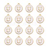Golden Plated Alloy Charms LS-ENAM-S118-01U-2
