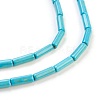 Synthetic Turquoise Beads Strands TURQ-G120-4x13mm-15-3