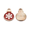 Christmas Alloy Enamel Pendants ENAM-D047-17G-03-3