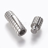 Tarnish Resistant 304 Stainless Steel Bayonet Clasps STAS-O114-043B-P-4
