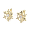 Rack Plating Brass Micro Pave Cubic Zirconia Clip-on Ring EJEW-C081-05G-1