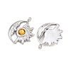 304 Stainless Steel Rhinestone Pendants STAS-Z166-24P-11-2