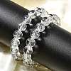 Natural Quartz Crystal Round Beads Stretch Bracelets for Women BJEW-L712-B03-10mm-1