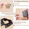 800Pcs 10 Colors Flat Back & Back Plated Transparent Acrylic Rhinestone Cabochons OACR-FG0001-34-3