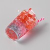 Transparent Acrylic Pendants OACR-WH20007-01C-15-2