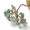 Natural Green Aventurine Chips Tree Display Decorations DJEW-C003-01F-2