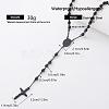 Vintage 304 Stainless Steel Rosary Bead Necklaces SM6488-3-1