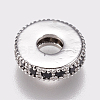 Brass Micro Pave Cubic Zirconia Bead Spacers LS-ZIRC-K074-11A-02P-2