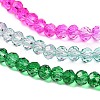 Transparent Painted Glass Beads Strands DGLA-A034-T4mm-A03-4