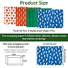 12Pcs 4 Styles Gift Wrapping Paper AJEW-WH20020-118A-2