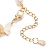 Round Natural Cultured Freshwater Pearl & Dyed Natural Agate Beaded Bracelats BJEW-JB12808-5