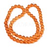 Baking Paint Transparent Glass Beads Strands GL-CBA2ED2-04B-2