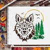 Plastic Reusable Drawing Painting Stencils Templates DIY-WH0172-259-6