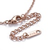 304 Stainless Steel Pendant Necklaces NJEW-I232-22RG-4