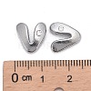Letter Slider Beads for Watch Band Bracelet Making X-ALRI-O012-V-NR-3