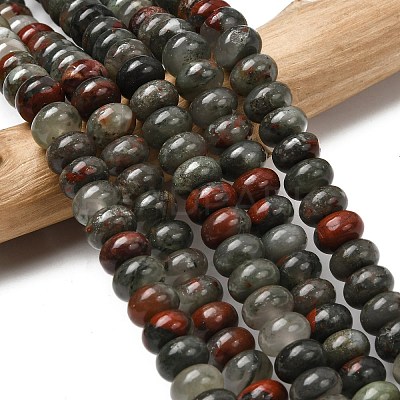 Natural African Bloodstone Beads Strands G-A280-A06-03-1
