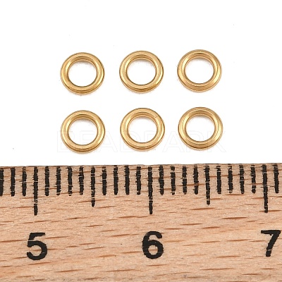 Ion Plating(IP) 304 Stainless Steel Closed Jump Rings STAS-G393-06G-14-1