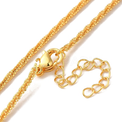 Rack Plating Brass Wheat Chain Necklaces NJEW-M217-01G-1