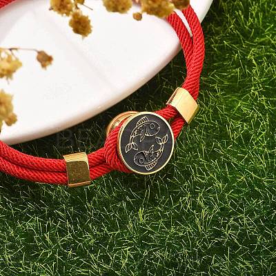 Constellation Nylon Cords Multi-strand Bracelets BJEW-U016-01B-01-1
