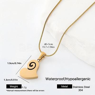 304 Stainless Steel Pendant Necklaces BF9945-6-1