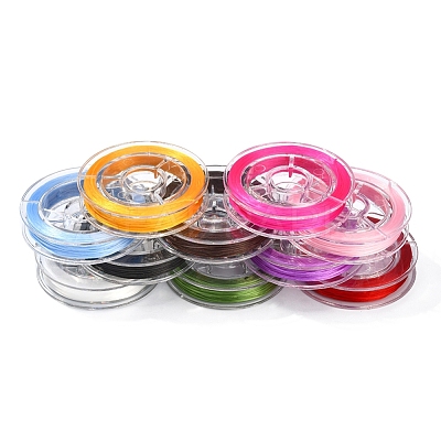 DIY 10 Rolls Strong Stretchy Beading Elastic Thread DIY-YW0005-88-1