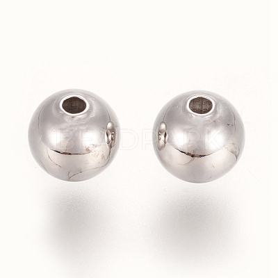 Brass Round Spacer Beads KK-L147-197P-2.5mm-NR-1
