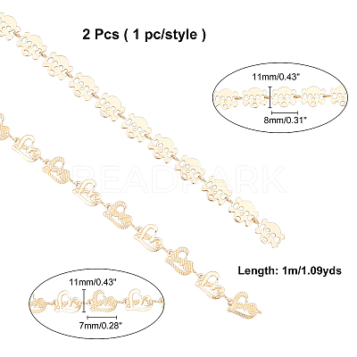 2M 2 Style Brass Link Chains CHC-AR0001-06-1