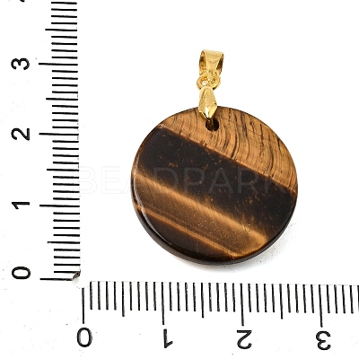 Natural Tiger Eye Pendants GG-CBA260E-03G-12-1