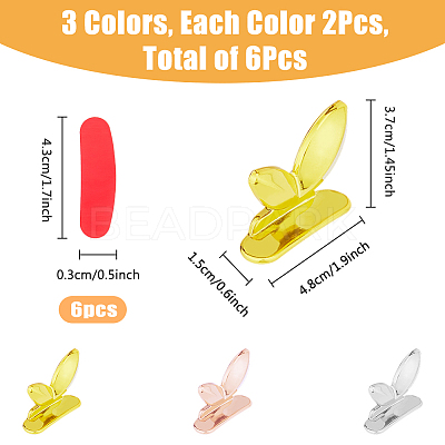 6Pcs 3 Colors Plastic Toilet Lid Handle FIND-FH0009-34-1